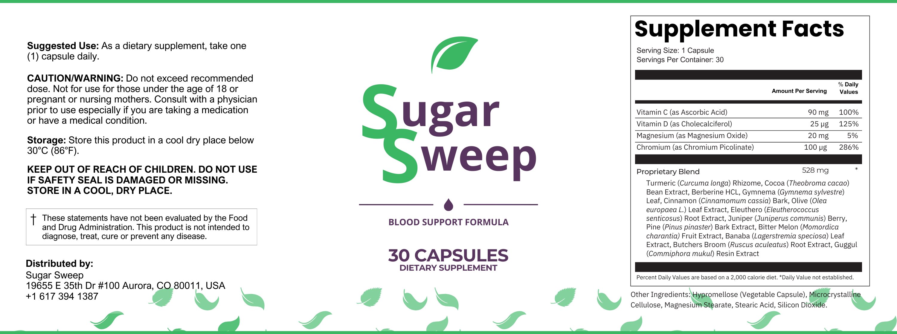 Sugar Sweep Label